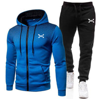 Kilian | Herren Sportlicher Trainingsanzug Set in Blau