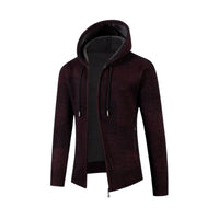 LUKAS – Der gemütliche Kapuzenpullover für Herren in Weinrot