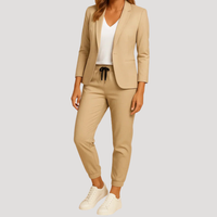 Klara | Damen Hosenanzug Blazer Set Zweiteiler in Gelb