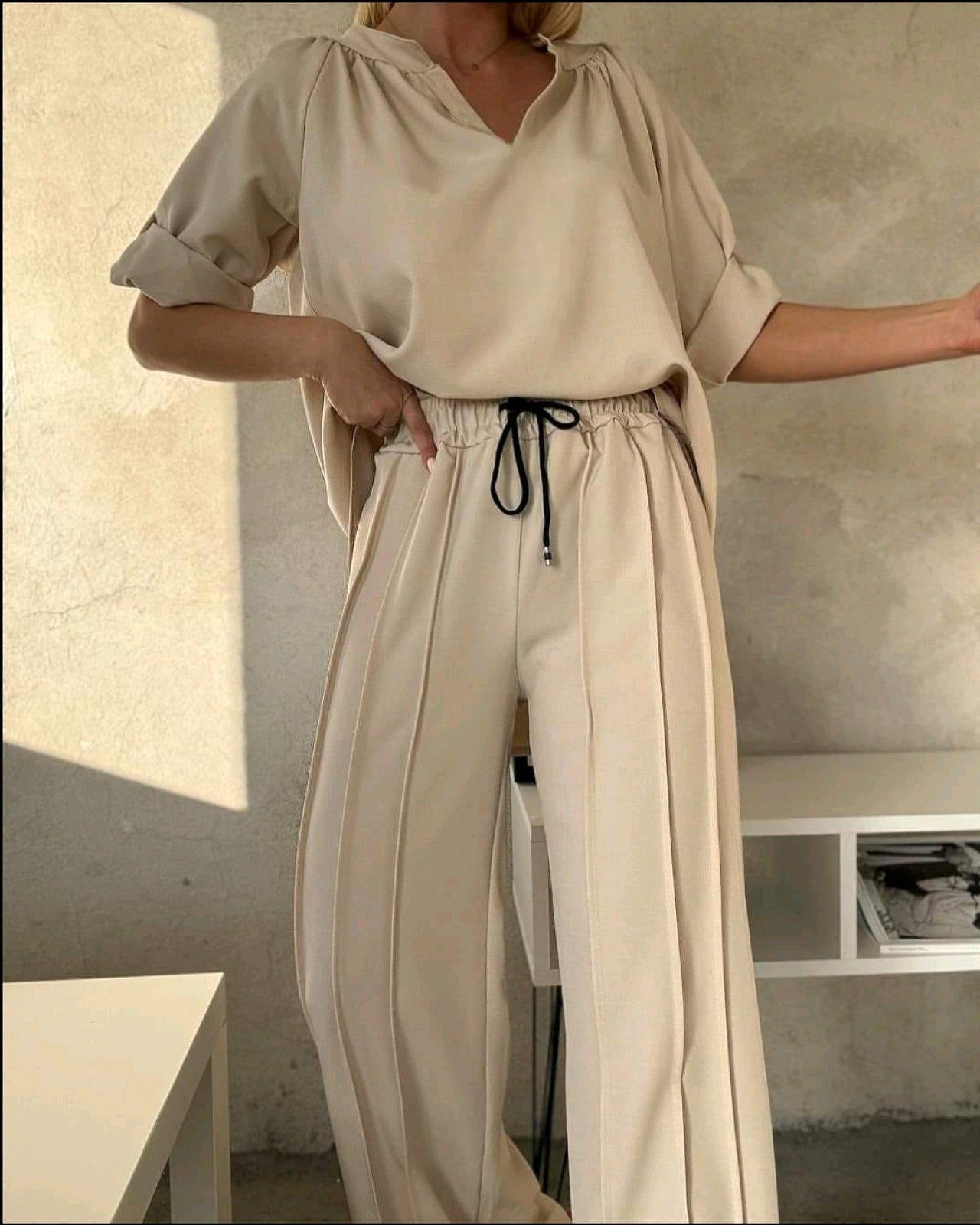 Fudus | Bequemes Und Schickes Satz (oberteil + Hose)