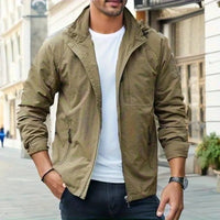 Konstantin | Herren Cargo Jacke Übergangsjacke in Braun