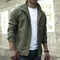 Konstantin | Herren Cargo Jacke Übergangsjacke in Grün