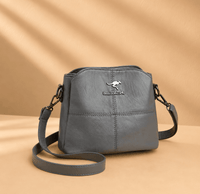 Marieke | Damen Geräumige Elegante Ledertasche in Grau