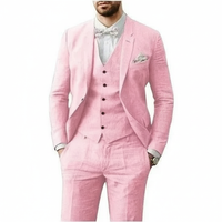 Leonardo | Herren Dreiteiliger Hochzeitsanzug in Rosa