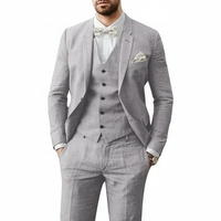 Leonardo | Herren Dreiteiliger Hochzeitsanzug in Grau