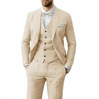 Leonardo | Herren Dreiteiliger Hochzeitsanzug in Beige