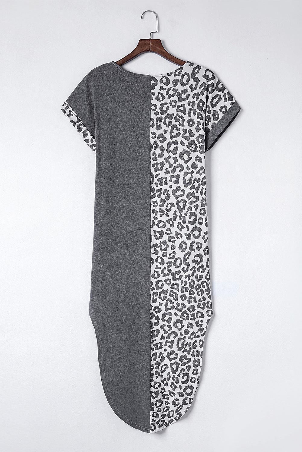 Fudus | Leoparden Shirtkleid Mit Schlitzen