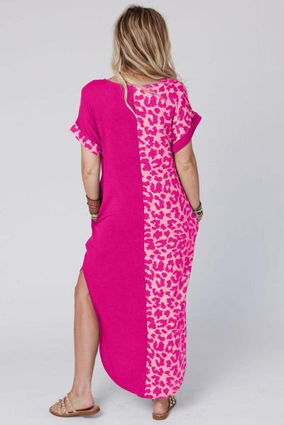 Fudus | Leoparden Shirtkleid Mit Schlitzen