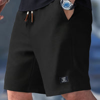 Leopold | Herren Kurze Hose mit Elastikbund in Schwarz