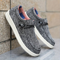 Lias | Herren Leichte Canvas Slipper in Grau