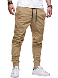 Finn | Gerade Casual-Hose mit Stretch (1+1 Gratis) in Helles Khaki