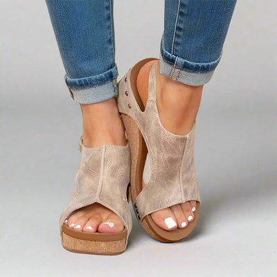 Offene Zehensandalen für Damen