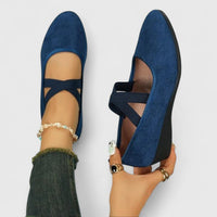 Liselotte | Damen Orthopädische Mary Jane Schuhe in Blau