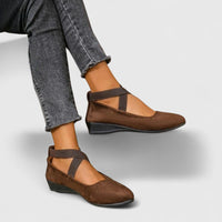 Liselotte | Damen Orthopädische Mary Jane Schuhe in Braun