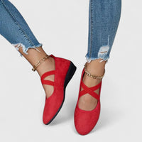Liselotte | Damen Orthopädische Mary Jane Schuhe in Rot