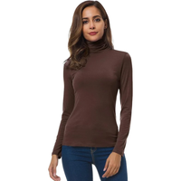 Lorelei | Weicher Rollkragenpullover in Kaffee