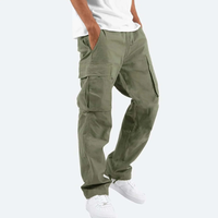 Luis | Herren Relaxed Cargohose mit Taschen in Dunkelgrün