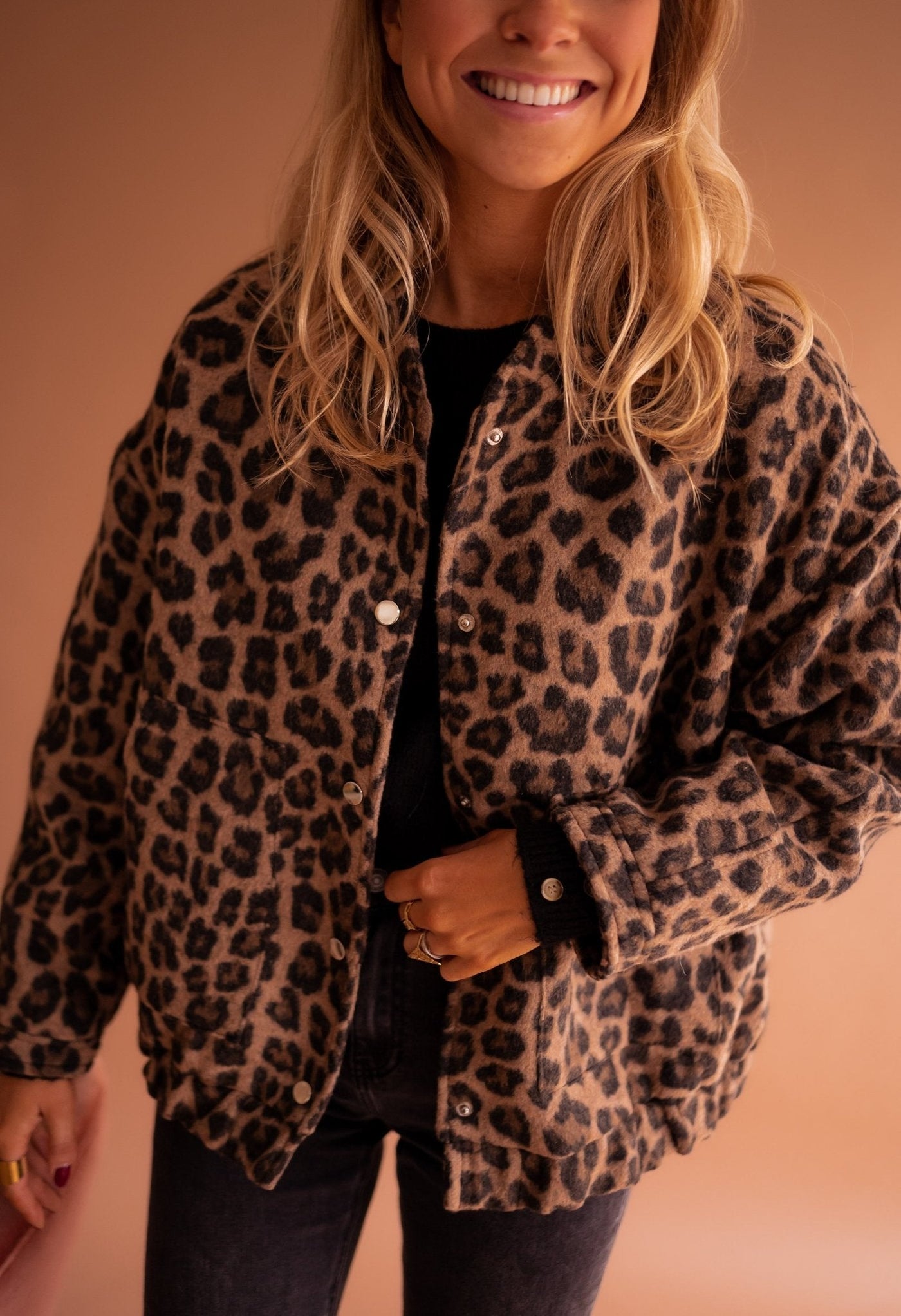Fudus | Trendy Jacke mit Leopardenprint