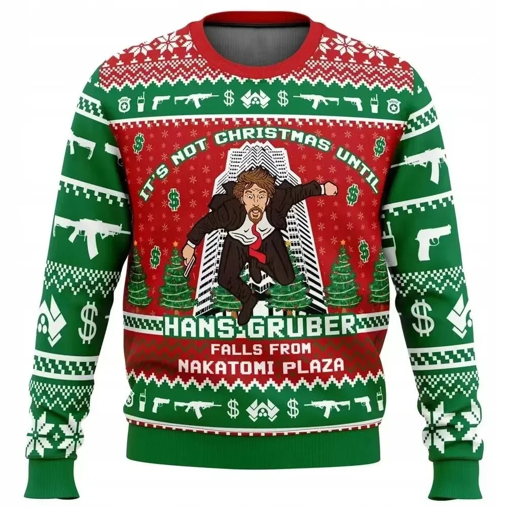 Elois- Unisex Anime Cartoon Weihnachtspullover
