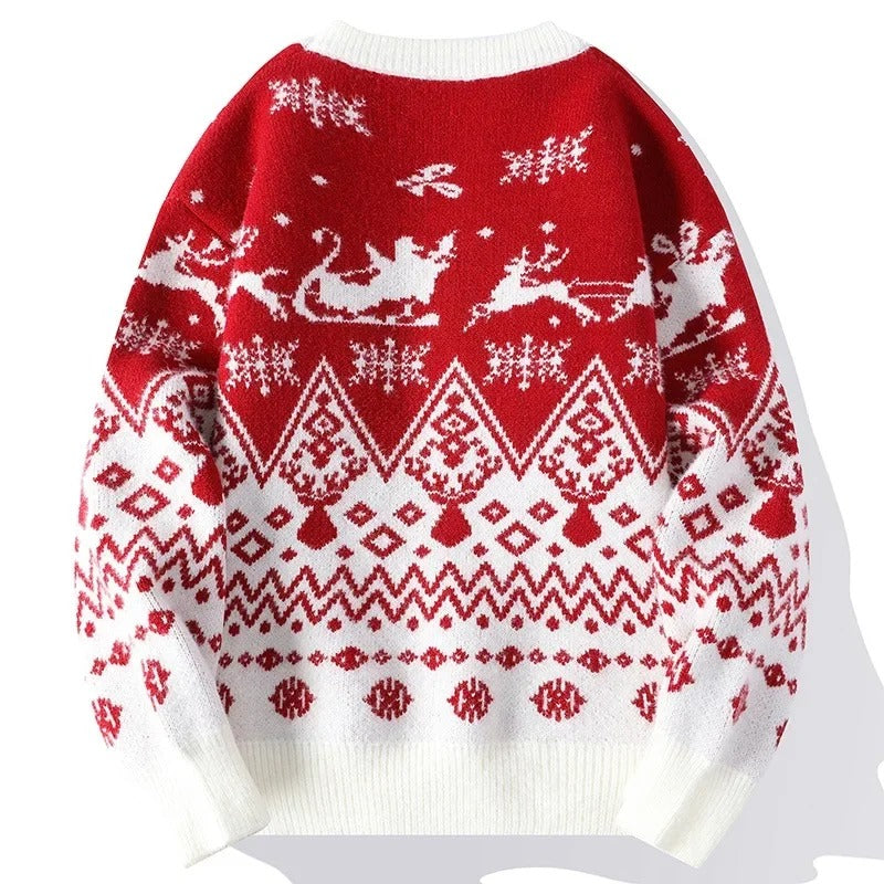 Laib - Warmer Strickpullover mit Vintage-Weihnachtsmotiven für Männer