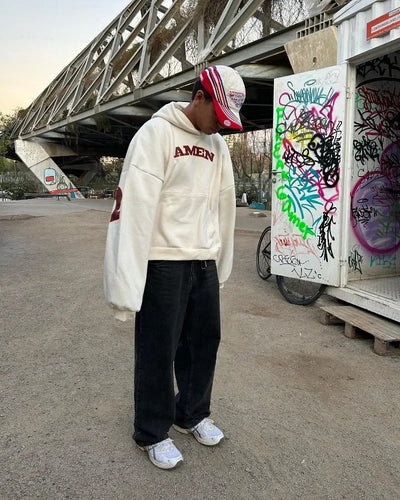 Jacob - Kapuzenpulli mit Statement-Aufdruck für Männer