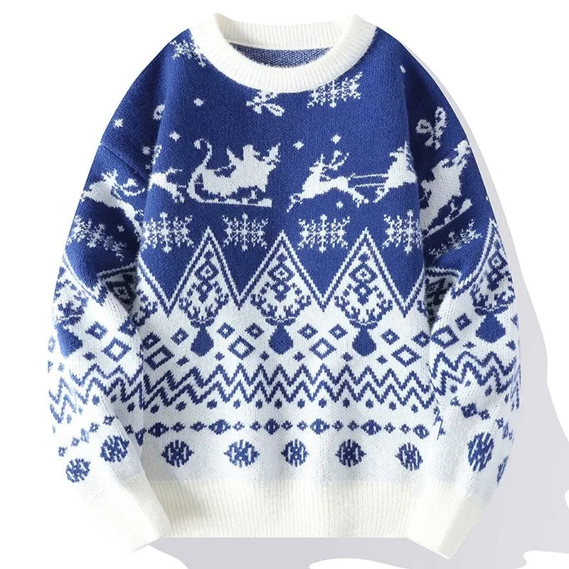 Laib - Warmer Strickpullover mit Vintage-Weihnachtsmotiven für Männer