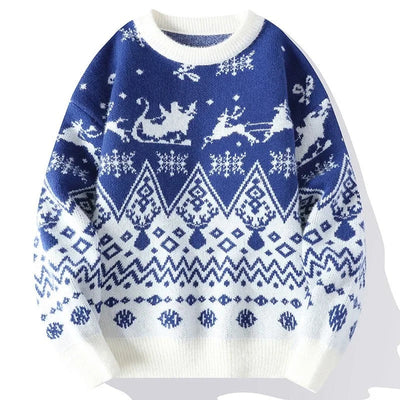 Laib - Warmer Strickpullover mit Vintage-Weihnachtsmotiven für Männer