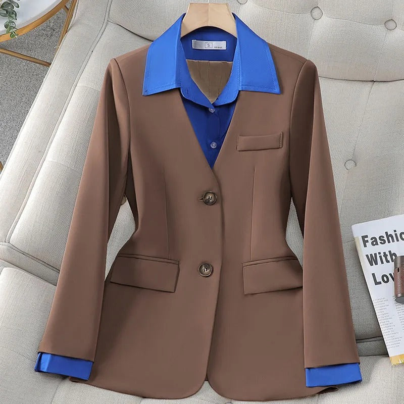 Chelsea - Blazerjacke mit Schmaler Passform und Patchwork für Frauen