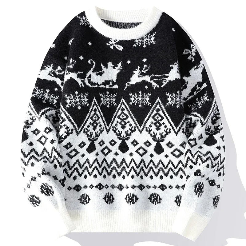 Laib - Warmer Strickpullover mit Vintage-Weihnachtsmotiven für Männer