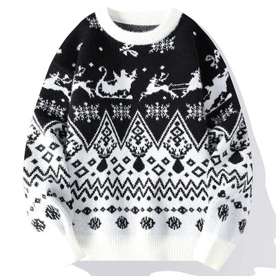 Laib - Warmer Strickpullover mit Vintage-Weihnachtsmotiven für Männer