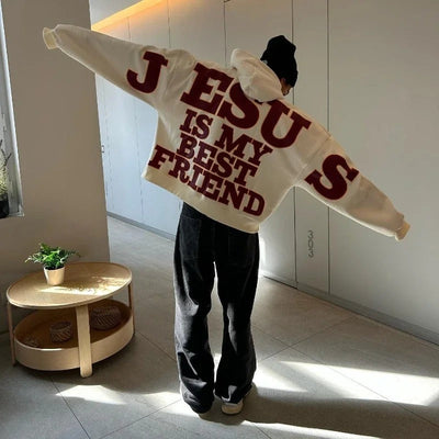 Jacob - Kapuzenpulli mit Statement-Aufdruck für Männer