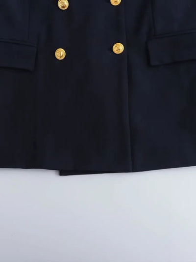 Raquel - Elegante Blazerjacke mit Lockerer Passform und Goldenen Knöpfen für Frauen