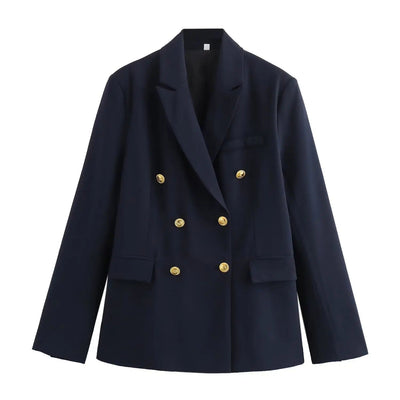 Raquel - Elegante Blazerjacke mit Lockerer Passform und Goldenen Knöpfen für Frauen