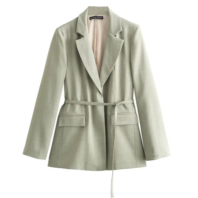 Antonia - Blazerjacke mit Schmaler Taille und Spaghetti-Träger-Gürtel für Frauen
