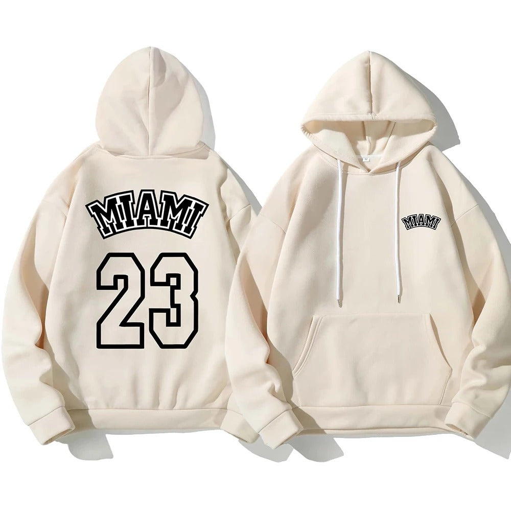 Vince - Kapuzenpulli mit Lockerer Passform und Miami 23 Aufdruck für Männer