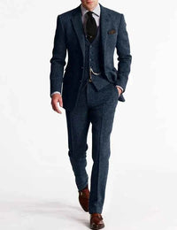 Armand | Herren Hochzeitsanzug Elegant Klassisch Bräutigam Festlich in Marineblau
