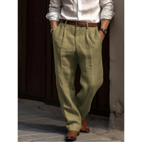 Manuel | Herren Leichte Leinenhose in Grün