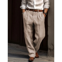 Manuel | Herren Leichte Leinenhose in Beige