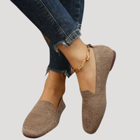 Marlene | Damen Slip-On Gestrickte Sneaker in Khaki
