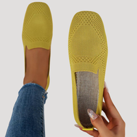 Marlene | Damen Slip-On Gestrickte Sneaker in Gelb