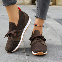 Marlene | Damen Slip-On Sneaker mit Schleife in Braun
