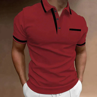 Mats | Herren Poloshirt Für Freizeit in Rot