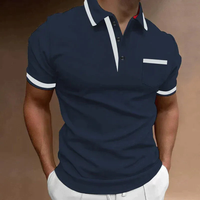 Mats | Herren Poloshirt Für Freizeit in Dunkelblau