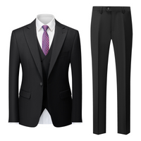 Maximilian | Herren Business Anzug Set in Schwarz
