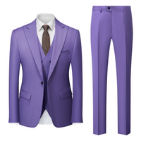 Maximilian | Herren Business Anzug Set in Lila