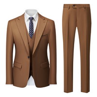 Maximilian | Herren Business Anzug Set in Braun
