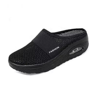 Meike | Damen Slip-On Sneaker mit Luftkissensohle in Schwarz