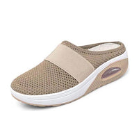 Meike | Damen Slip-On Sneaker mit Luftkissensohle in khaki