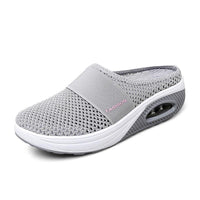 Meike | Damen Slip-On Sneaker mit Luftkissensohle in Grau