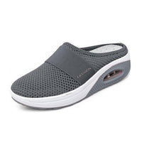 Meike | Damen Slip-On Sneaker mit Luftkissensohle in Dunkelgrau